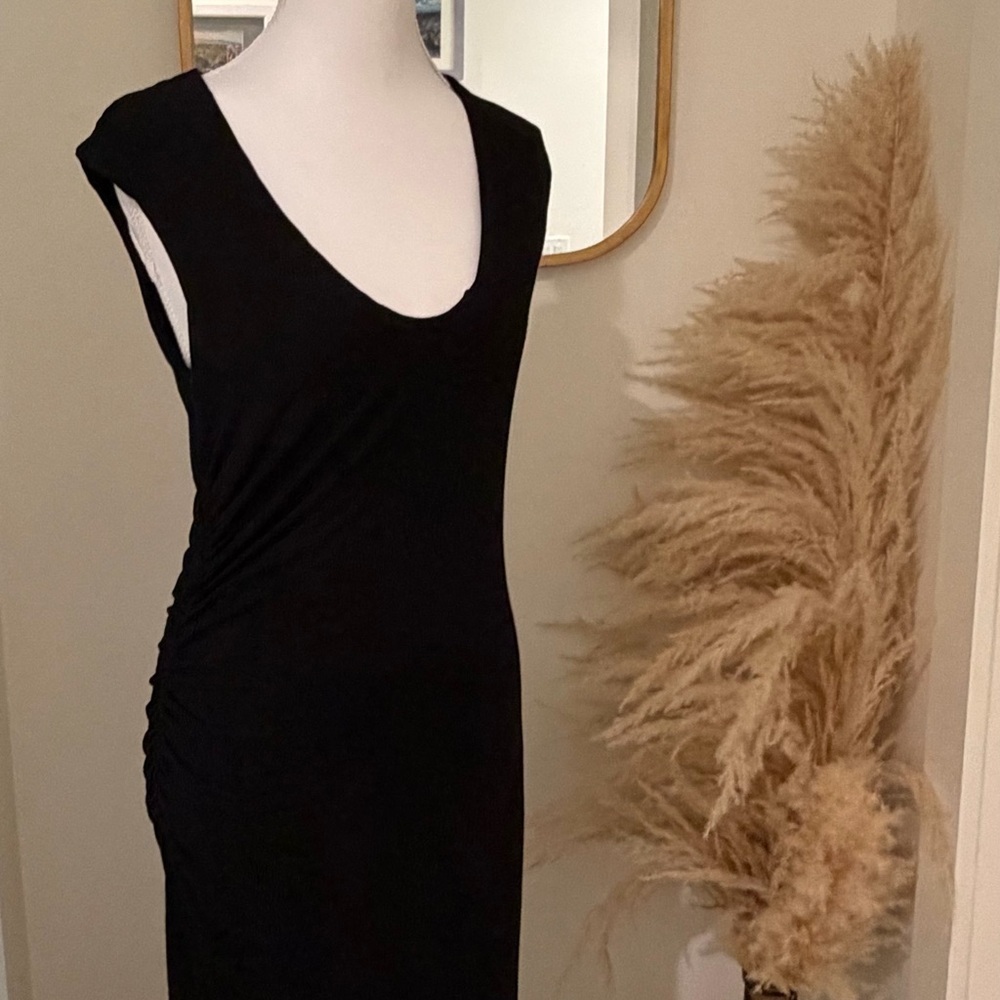Heather by Bordeaux Elegant Black Dress
